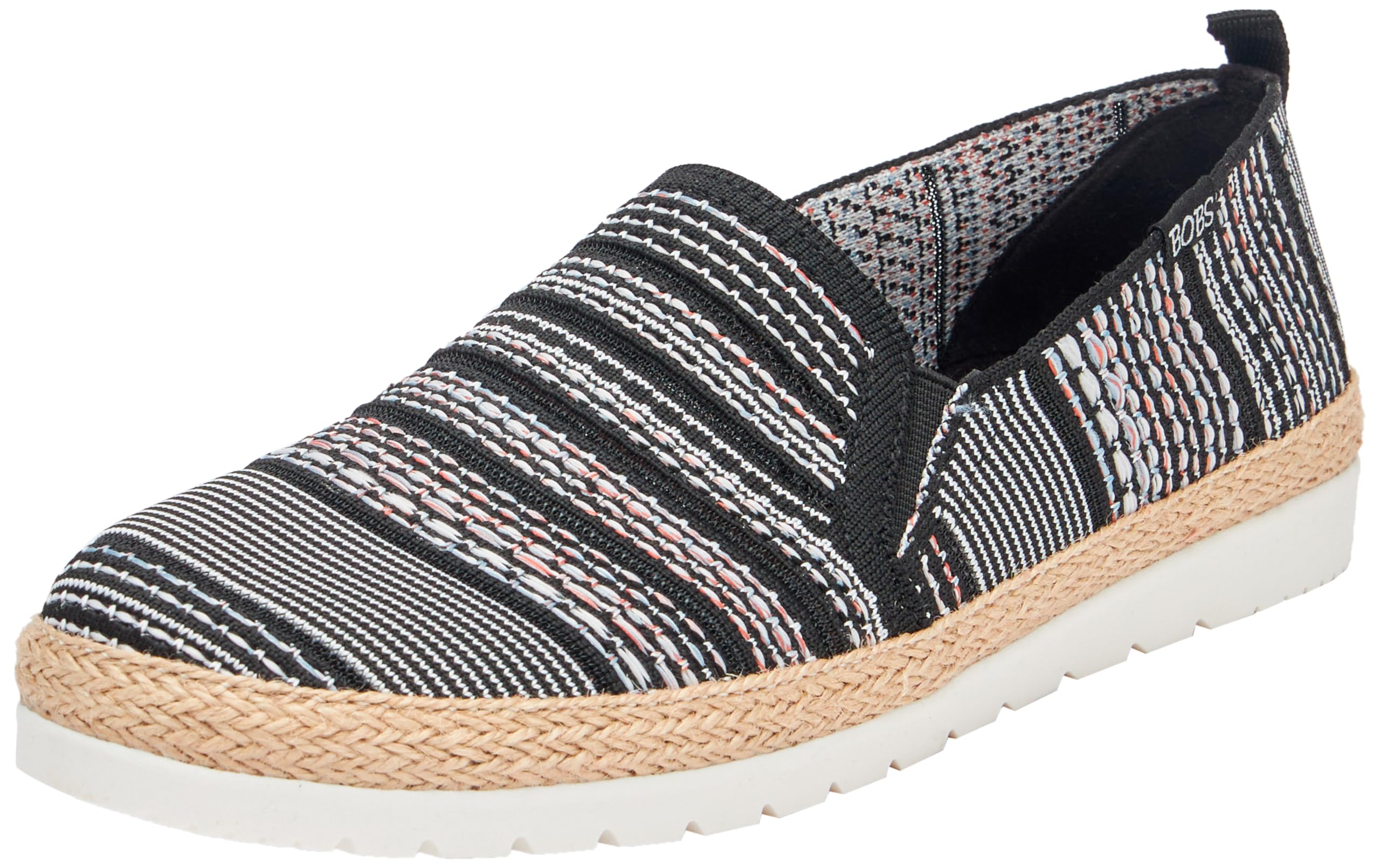 Skechers Women's Engineered Woven Twin Gore Slip On Espadrilles - Black/ - 2 (35)