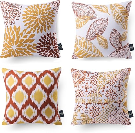 orange pillows amazon