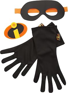 The Incredibles 2 Gear Set, 3-Piece (Mask/Gloves/Emblem), Black, Ages: 4-8