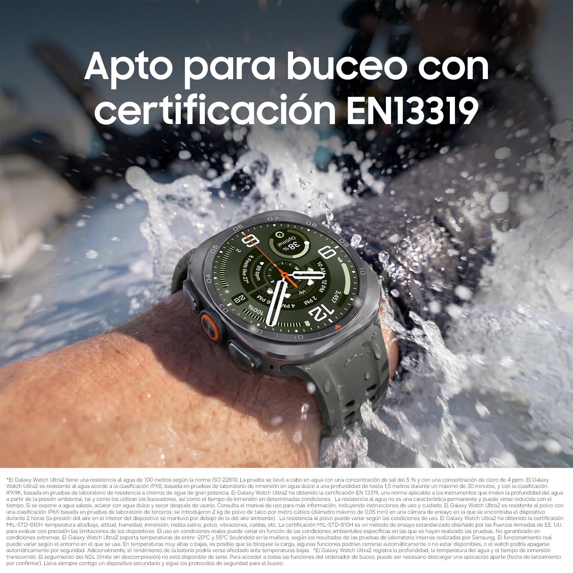 Samsung Galaxy Watch Ultra2, 47mm, LTE, Gris Titanio (Versión Española) | Reloj Deportivo para Trail Running, Buceo, Ciclismo, Monitoreo de Salud, Batería 800 mAh, Diseño de Lujo, Garantía 3 + 1 Año