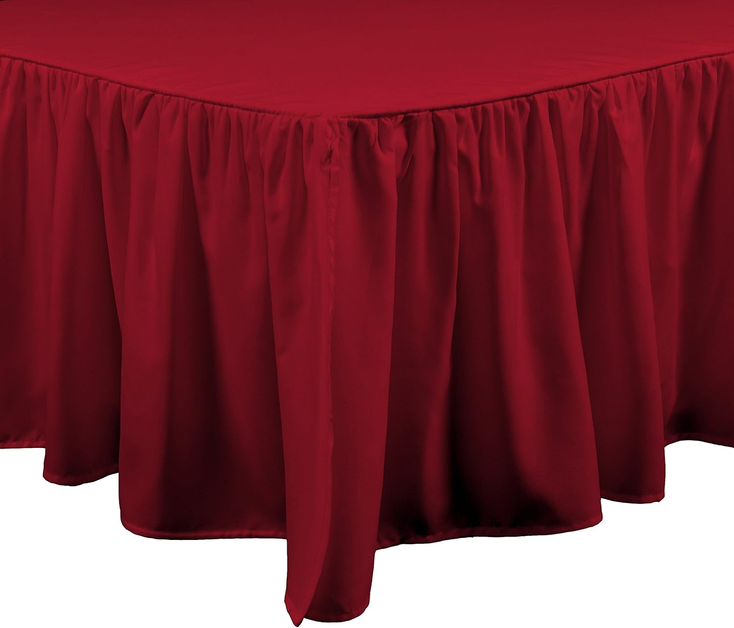 Brielle Essential Bed Skirt, Full, Navy : Home & Kitchen