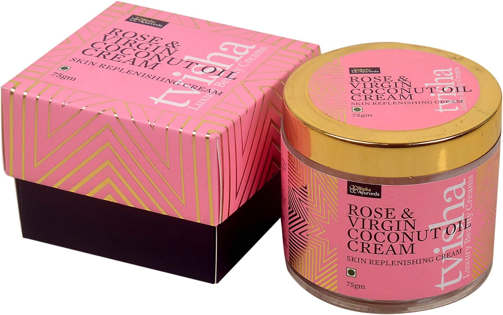 Tvisha Rose & Virgin Coconut Oil Skin Replenishing Cream 75 gm
