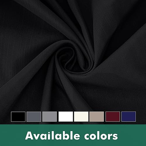 Miniatura 6 de Biscaynebay Faldas de cama envolventes con esquinas divididas para camas matrimoniales de 16 pulgadas de caída, volantes elásticos negros