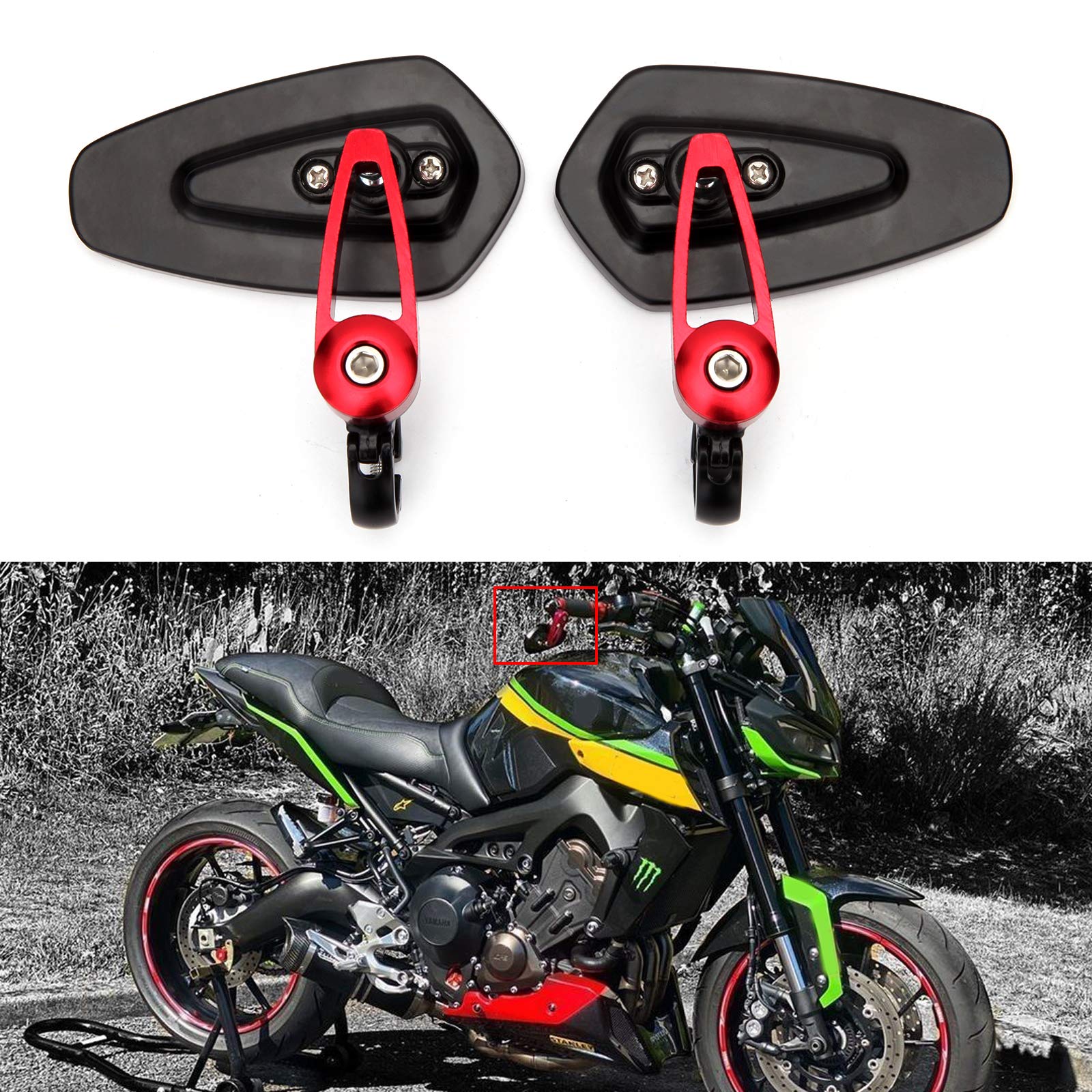 Amazon.com: Universal Red Motorcycle Billet Aluminum 7/8