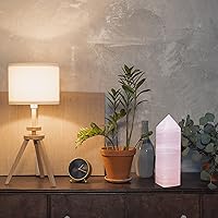 Vista 68 de JIC Gem Extra Large Rare Dendritic Jade Crystal Tower Natural Quartz Crystal Tower Point Wand Large Crystals and Stone Energy Crystal Wand Home