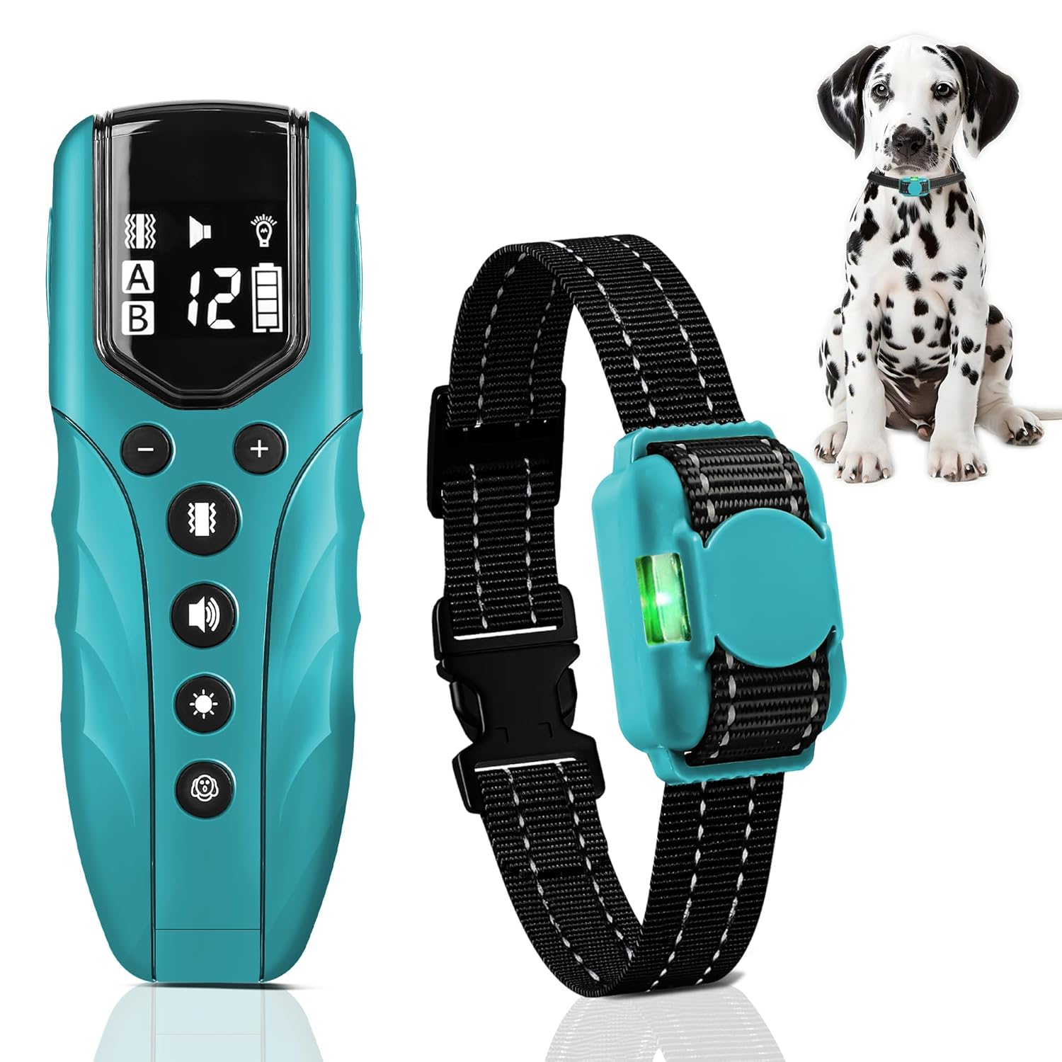 Lightweight No Shock Dog Training Collar 2000ft Remote Control Ultra-Small Vibrating Collar for Small 5-15lbs Medium Large Dogs
