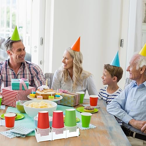 Miniatura 6 de Soporte para tazas y tapas de papel, organizador de almacenamiento de tazas de café de plástico, dispensador de tazas desechable de montaje en pared