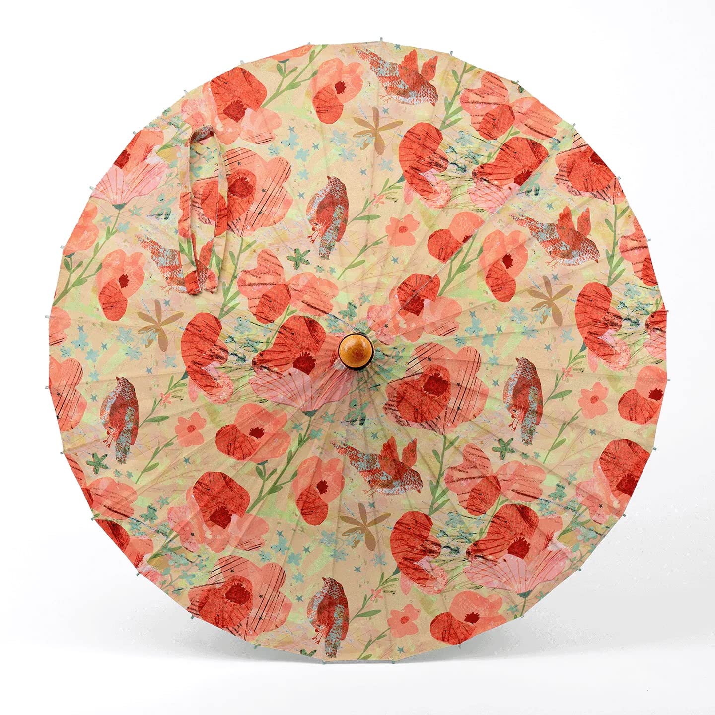 BIRDS AND BLOOMS sun parasol in the Lark Collection, UV protection rated UPF 50+ 28
