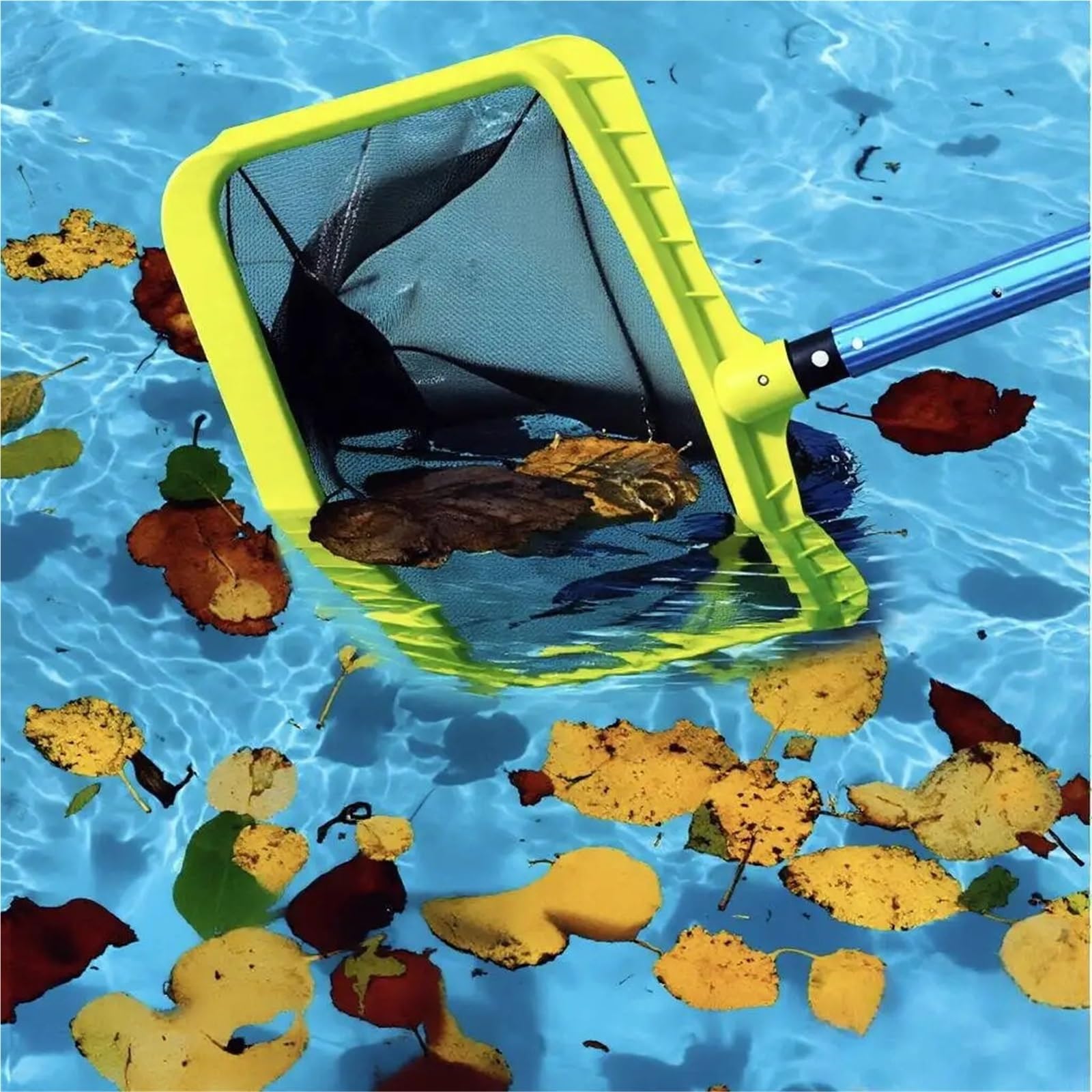 Espumadera de Piscina Alta Resistencia, Herramienta Limpieza Hojas Red for natación, eliminación desechos Estanque Peces para Estanque