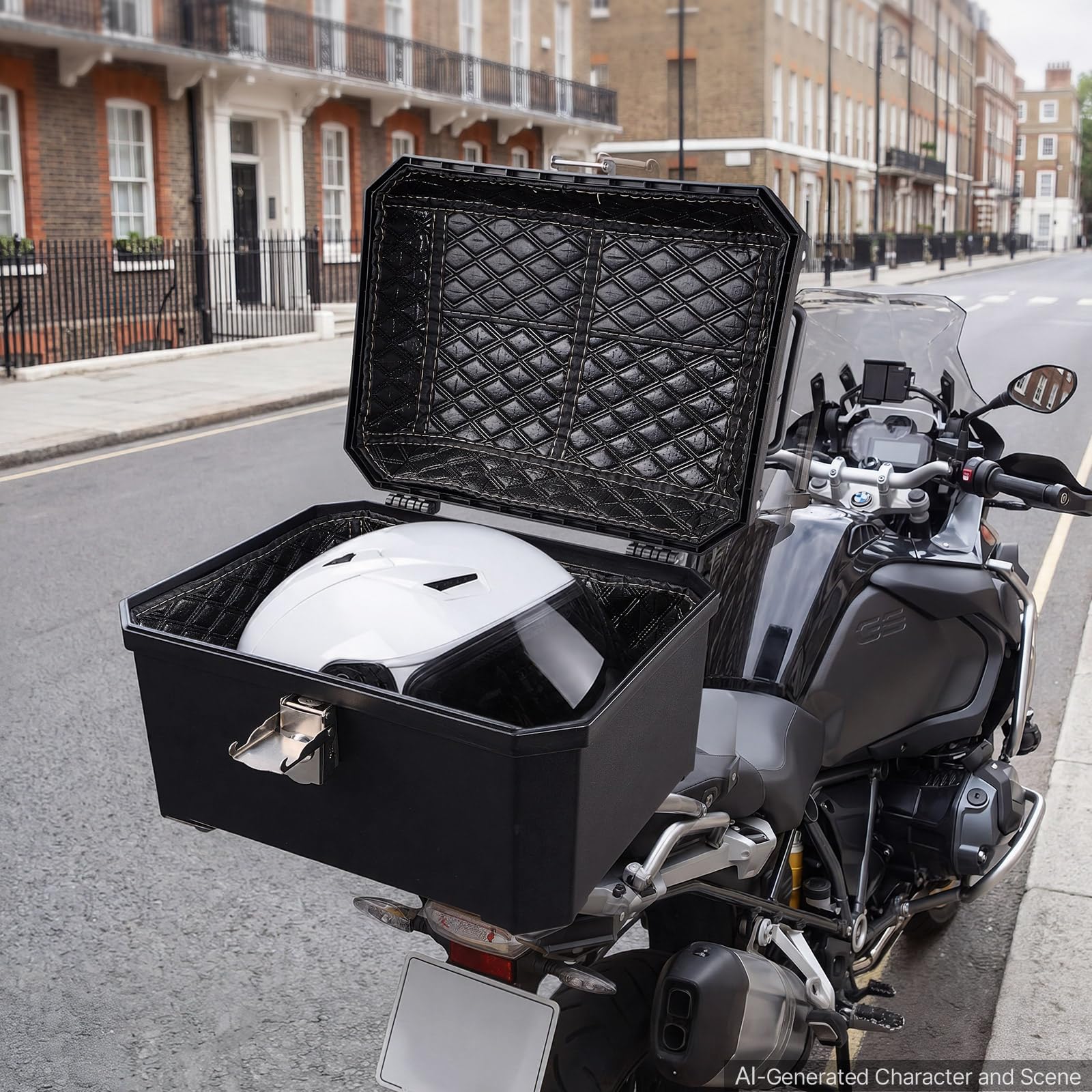VEVOR Bauletto Posteriore per Moto Capacità 45L Universale Bauletto in ABS