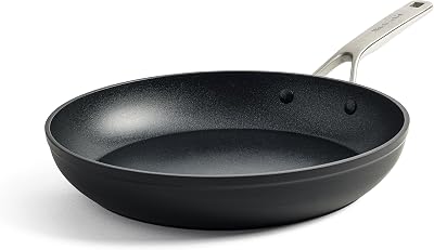 KitchenAid Forged Hardened Sartén de 30 cm cerámica anodizada dura forjada sin PFAS, antiadherente, apta para inducción, apta para horno hasta 220 °C, lavavajillas, negro