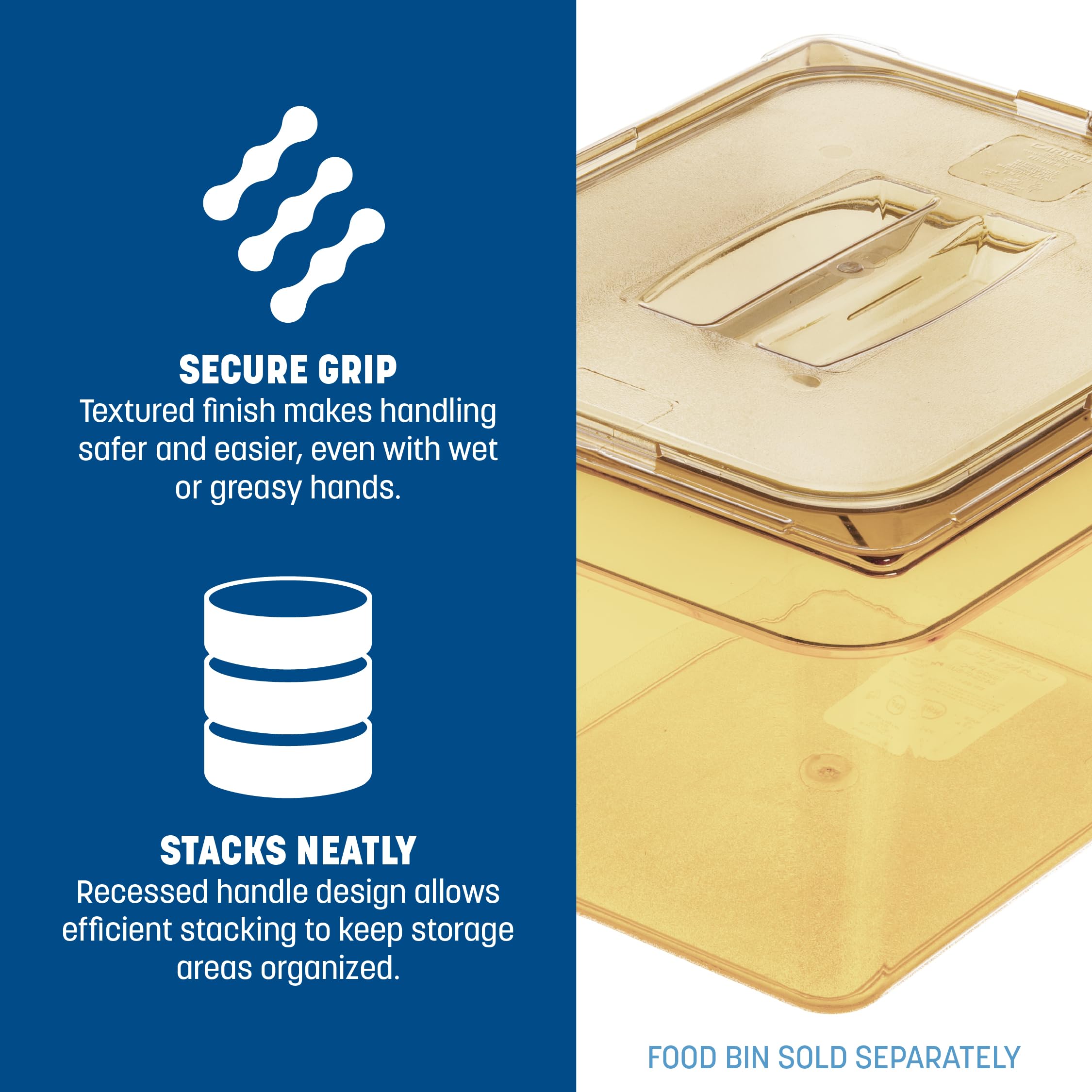 Food Pan Lid - High Heat & Airtight Seal -5