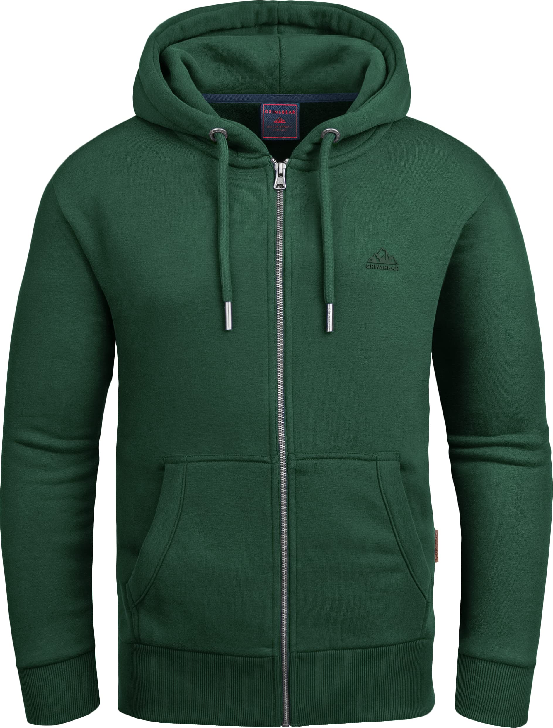 Grin&Bear Sudadera con Capucha y Cremallera para Hombre GEC605