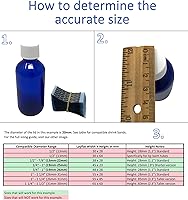 Vista 3 de Supplement and Supply Banda retráctil perforada negra de 1.772 x 2.047 in para botellas de salsa picante y otras botellas líquidas, se adapta a 34