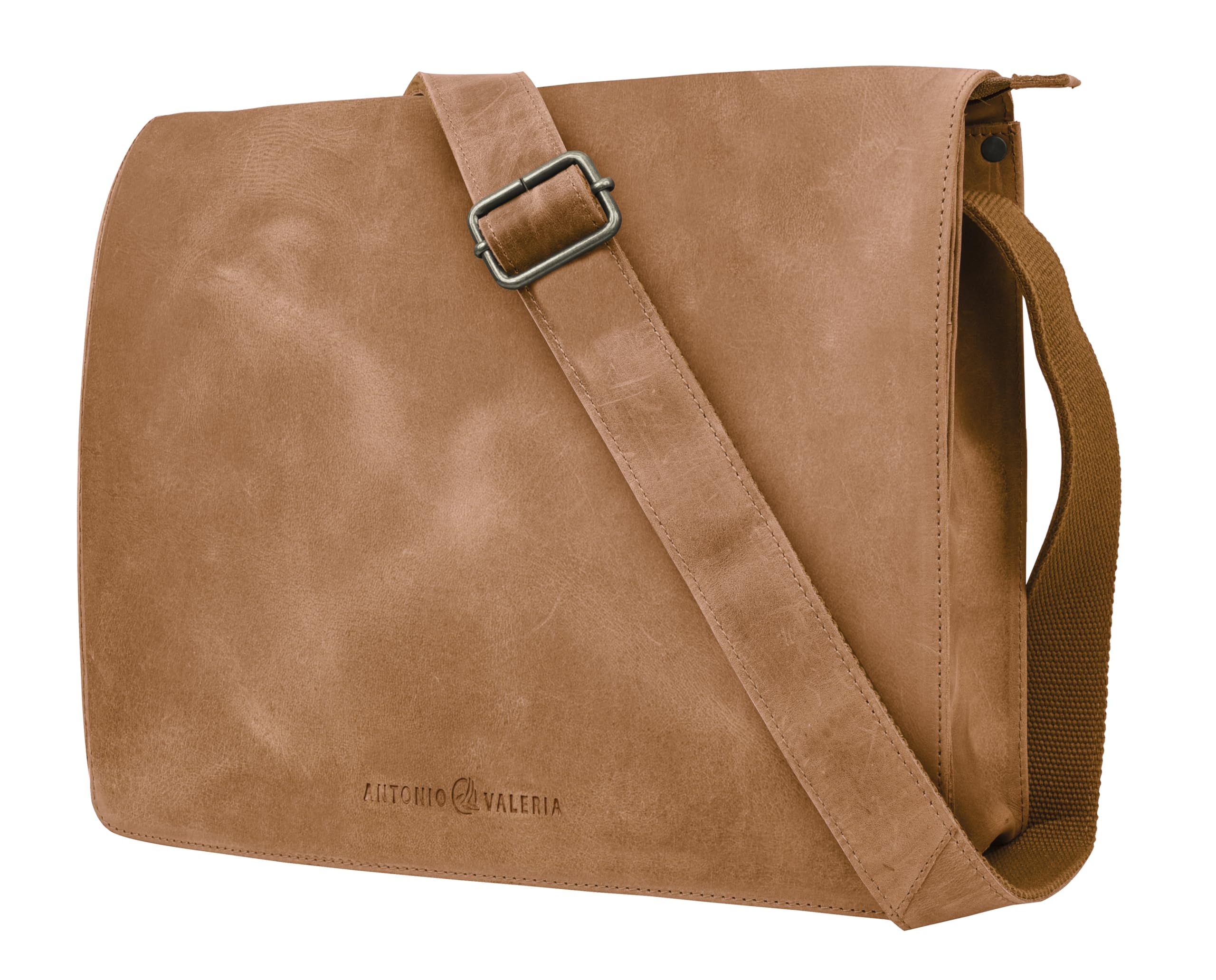 Antonio Valeria Albert Premium Leather Messenger Bag for Men