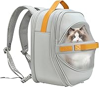 Vista 1 de Pet Carrier Backpack - Breathable Mesh Soft Cat Carrier for Small Dogs and Cats -Travel Outdoor Cat Backpack Bag - airline approved Dog Carrier