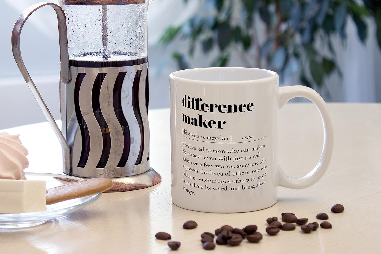 DOTAIN Difference Maker Definition 11oz Coffee Mug Ceramic Cup,Double-Sided Printed,Mentor Boss Coworker Teacher Appreciation Gifts Gift - Image 4