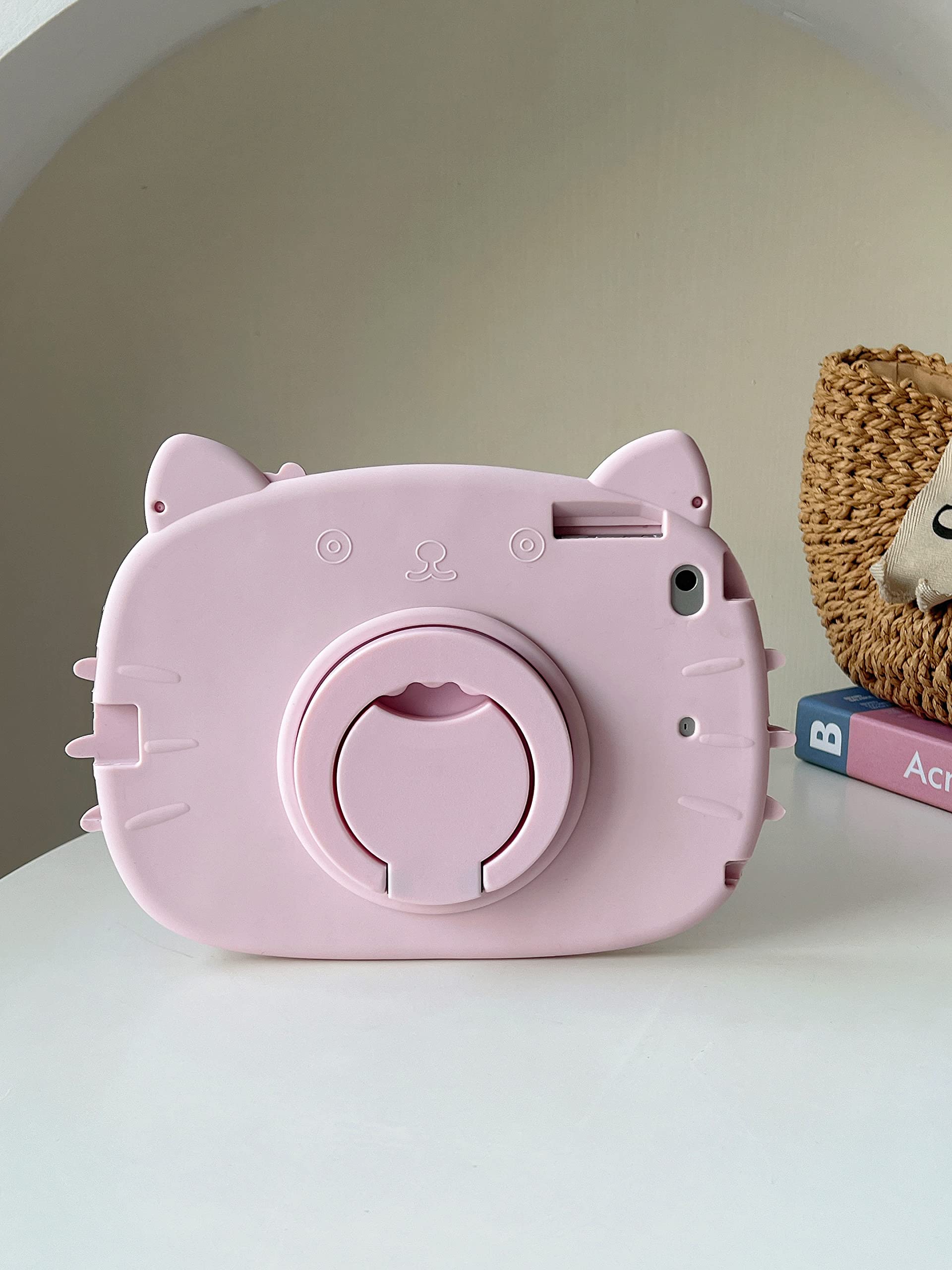 Amazon.com: Soft Silicone Shockproof Tablet Cute Purple Flower Cat