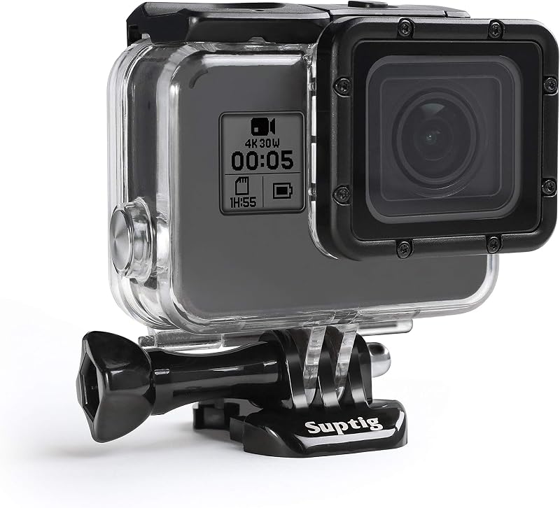 Funda impermeable Suptig, funda de buceo para Gopro Hero 7 negro, Hero 6, Hero 5y cámara de acción 2018 impermeable 147 pies(45 metros)