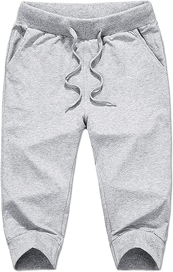 Amazon.com: Lentta Pantalones deportivos para hombre, estilo casual, para  entrenamiento, gimnasio, correr, cintura elástica, pantalones capri, gris,  M : Ropa, Zapatos y Joyería
