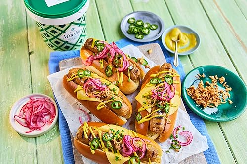 Miniatura 7 de Maldon Sal copos de sal marina 20 onzas 2011oz bañera resellable Kosher natural artesanal gourmet cristales piramidales