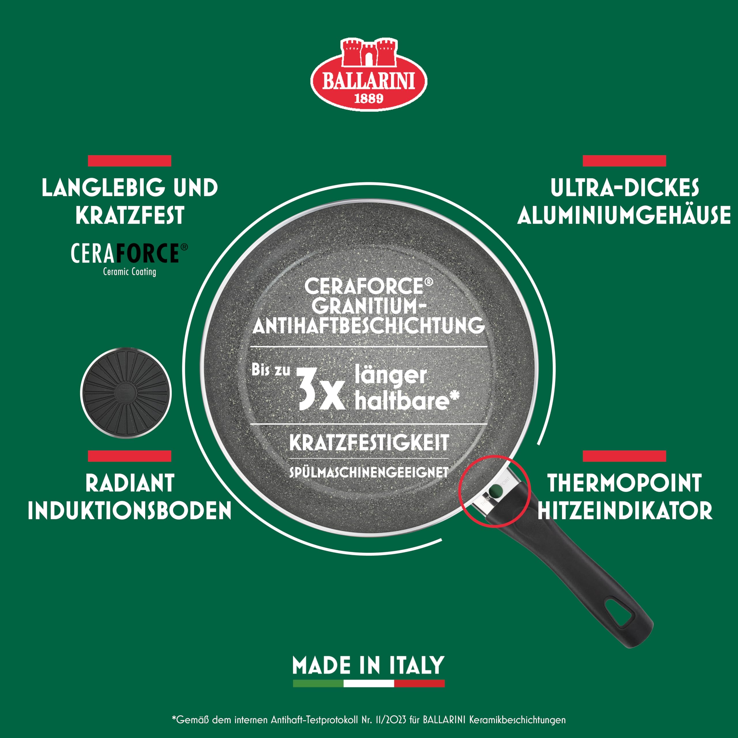 Ballarini Bologna Bratpfanne 28 cm – Bild 6