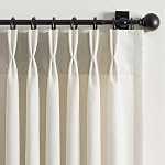 Oatmeal Rideaux plissés Beige Pinch 84 Inches Long pour le salon 2 Panneaux Sets,Lin lavé ton de terre ton arrière Table neutre de Boho Greige Terre pur rideau pour chambre à coucher