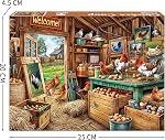 Chicken Coop Puzzles for Adults 1000 Piece, Jigsaw Puzzles for Adults, Adult Challenging Game Toys, Impossible Puzzle, Family Decoration Puzzle