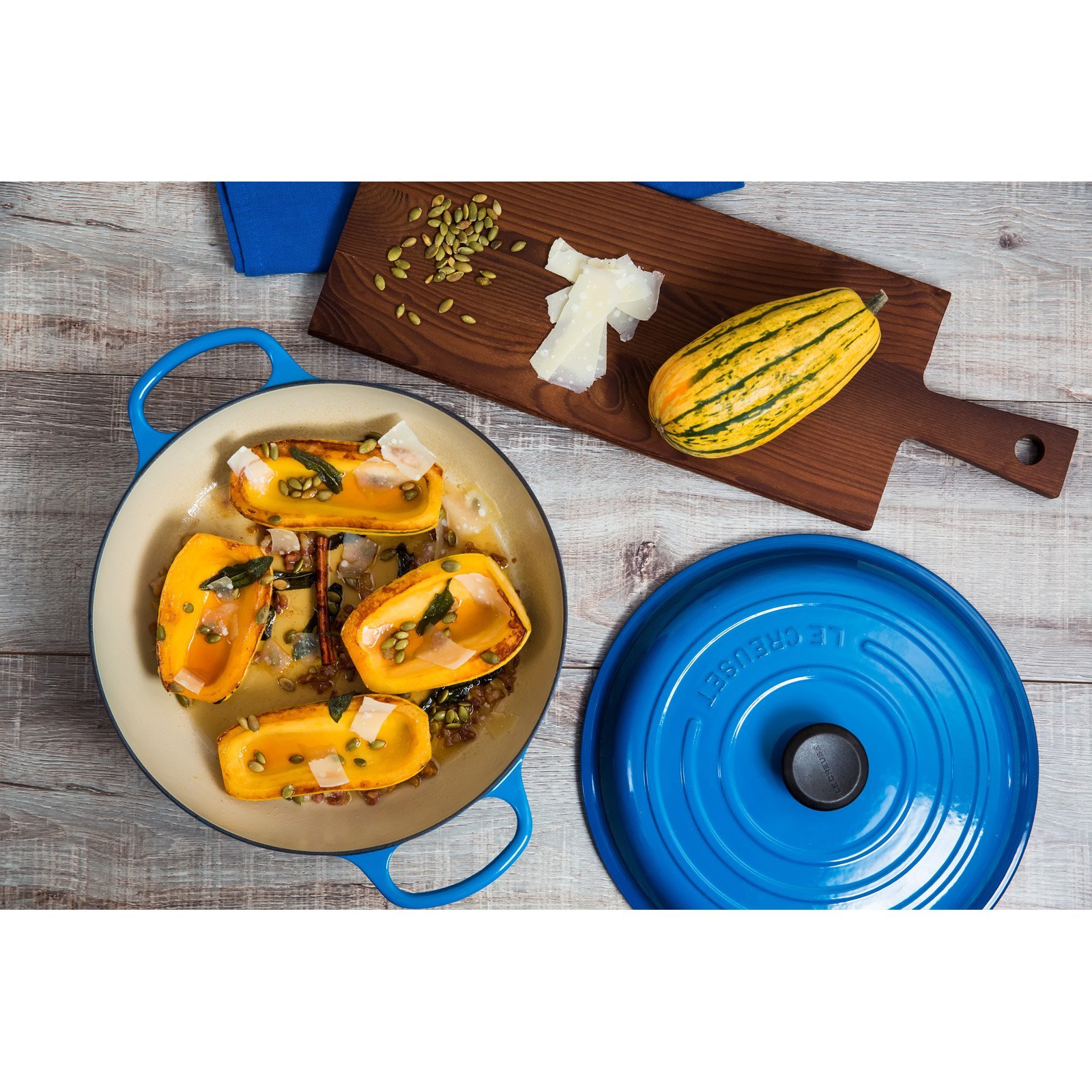 Le Creuset Enameled Cast Iron Signature Braiser, 5 qt. , Flame