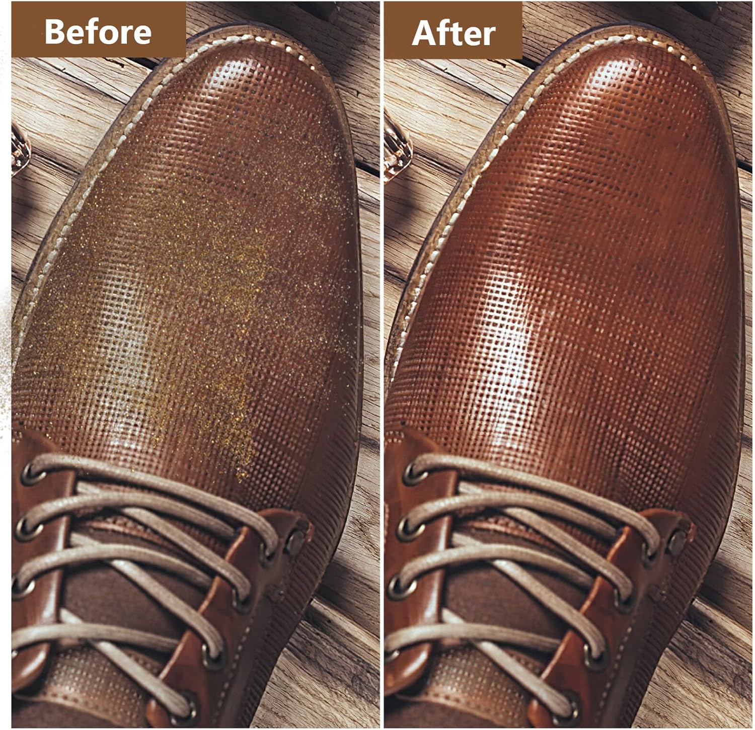 10pcs Wooden Handle Shoe Brush with Soft Pp and Gray Bristles for Leather Shoe and Boot Cleaning Non-Slip Grip Accessories