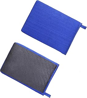 Clay Mitt, Clay Bar Mitt for Car Detailing, Medium Grade Auto Magic Wash Mitt, Scratch-Free and Paint Safe, for Cleaning Polishing Detailing Cars Paint, Glass, Wheels (BLUE-2PCS)