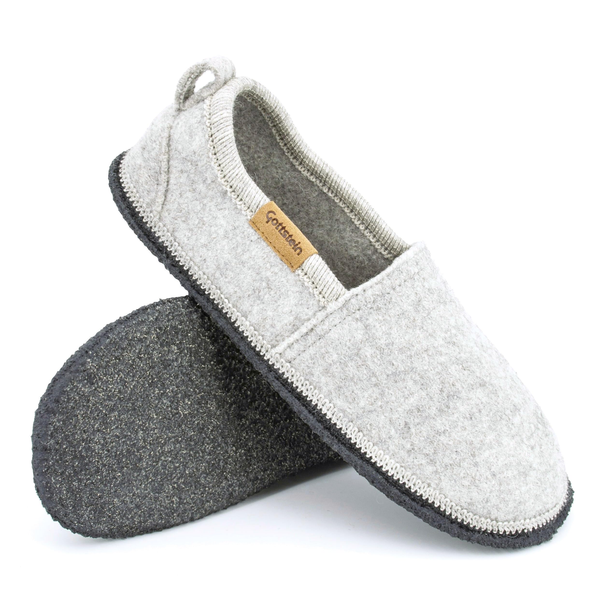 Gottstein Alpaka Slipper Homely für Damen & Herren - Hausschuh aus 100% Alpaka-Wolle