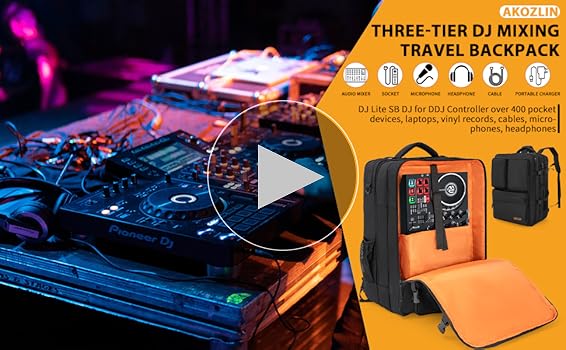 Amazon.com: AKOZLIN DJ Mixer Travel Backpack 15