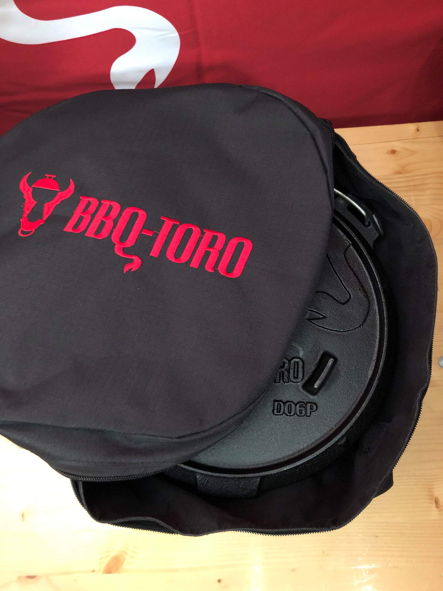 BBQ-TORO Dutch Oven Sac de Transport pour Pot en Fonte | Sac de Rangement | Noir | Sac pour Dutch Oven (Sac pour Dutch Oven de 6 et 9 QT)
