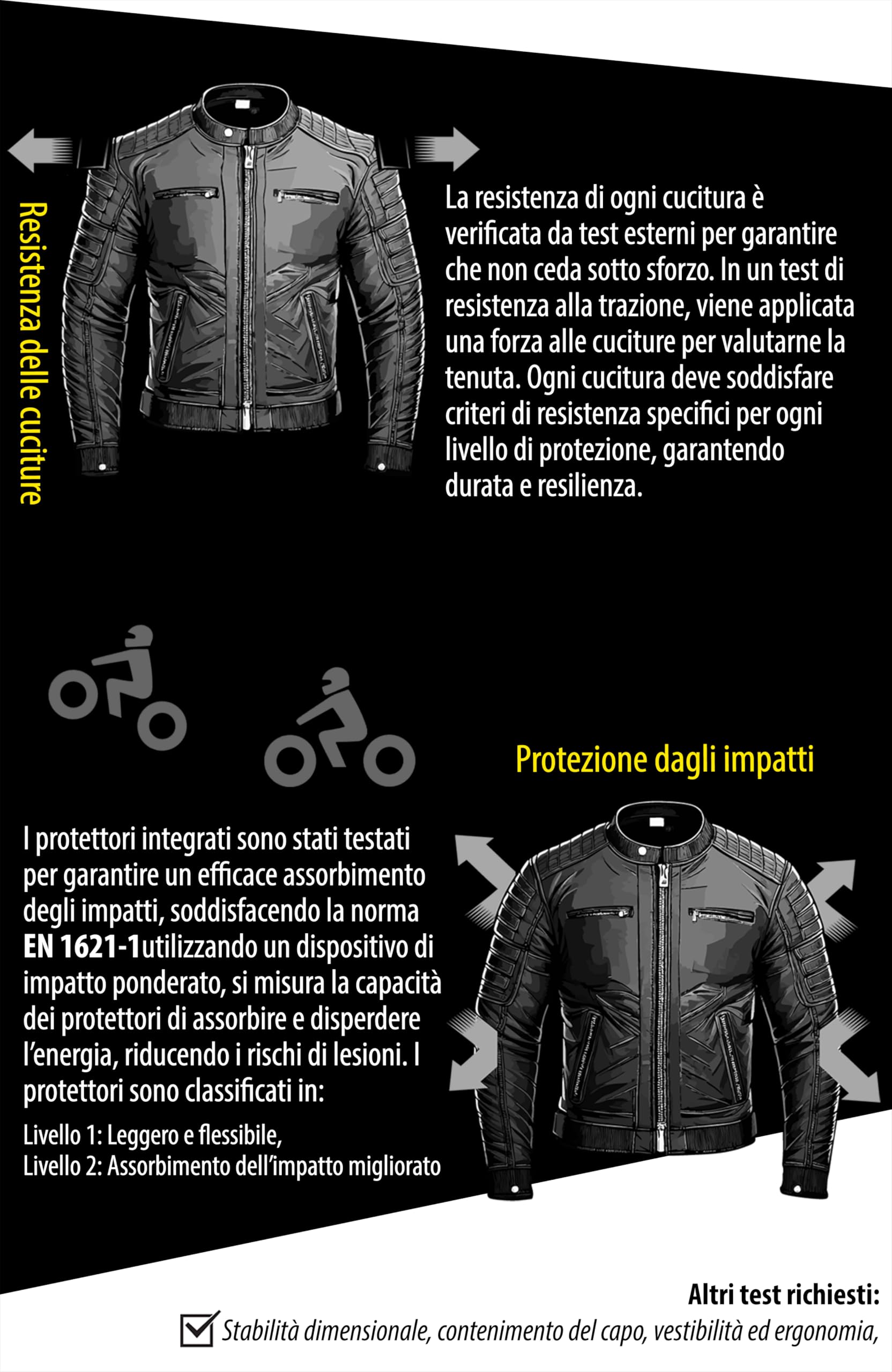 Texpeed Giacca da moto in pelle da uomo con protezioni - Motociclista giubbotto da touring/turismo con vera protezione Biker CE armor (EN 1621-1) - Inverno invernale o estate Marrone - M
