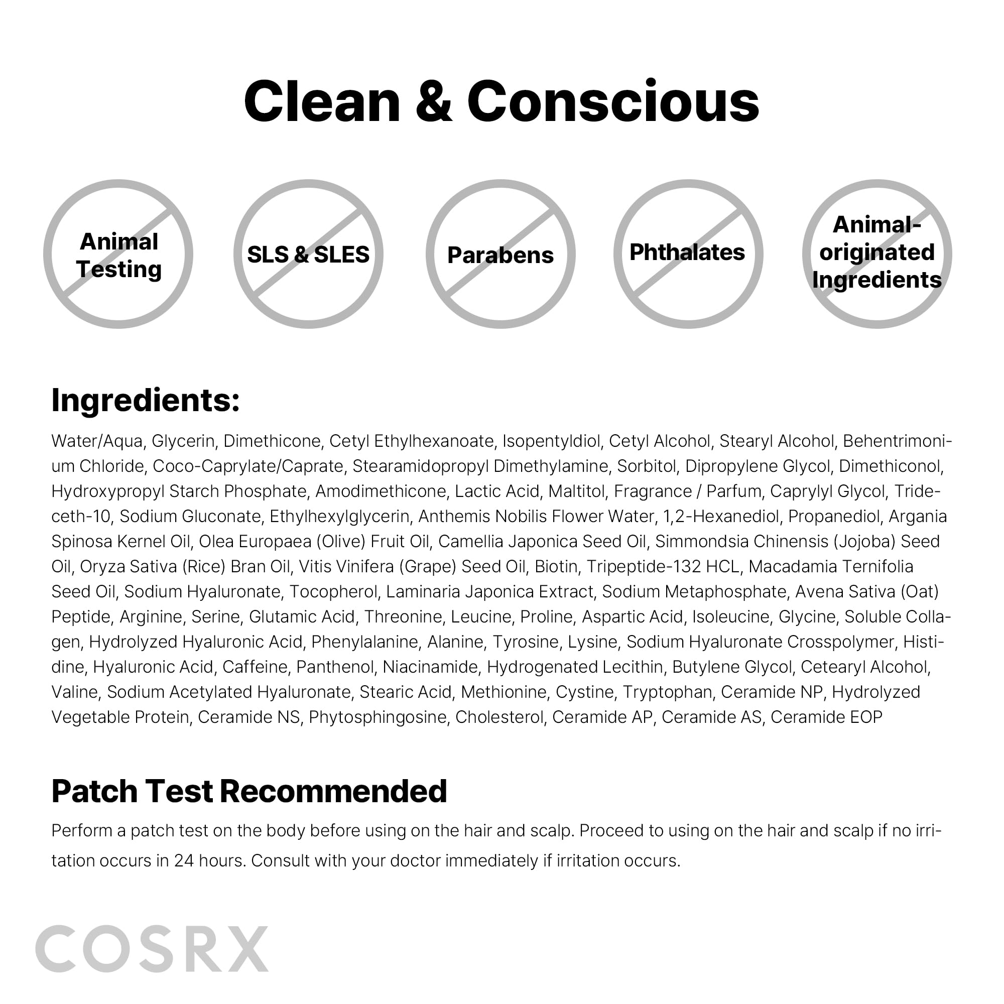 COSRX PEPTIDE 132 Hair Bonding Repair Treatment - Deep Conditioner Hair Mask for Damaged, Dry Hair, Repairs Breakage & Split Ends, For All Hair Types 60ml — view 9