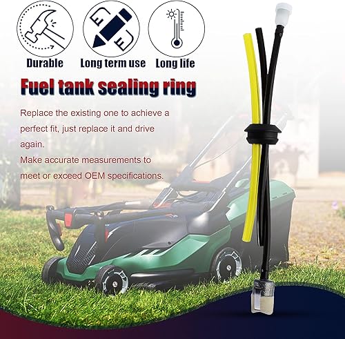 Miniatura 3 de Kit de ojales para tanque de combustible con filtro de línea de combustible para soplador de eco PAS225 PE201 PE310 PPF210 HC150 HC151 HCA266 SHC210