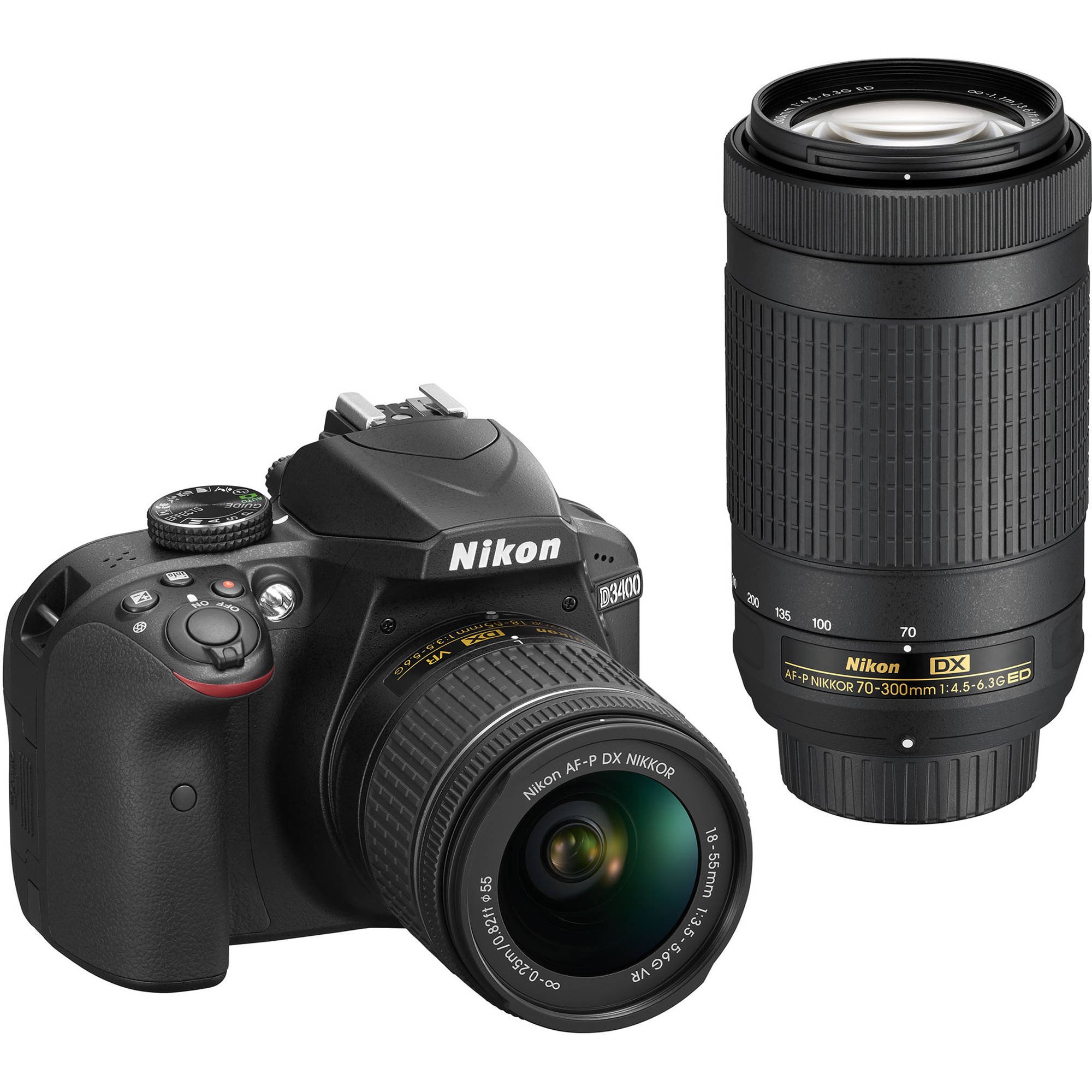 Buy Nikon D3400 24.2MP Digital SLR (Black), AF-P DX NIKKOR 18-55mm