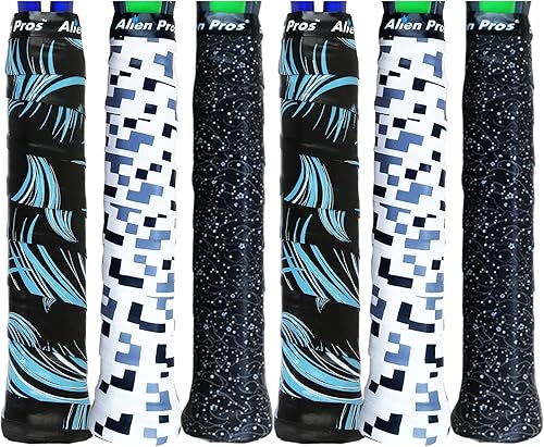 Miniatura 7 de ALIEN PROS Cinta de agarre para raqueta de tenis - Agarre de tenis Tac Moisture Feel - Cinta de agarre de tenis - Raqueta de tenis - Envuelve tu