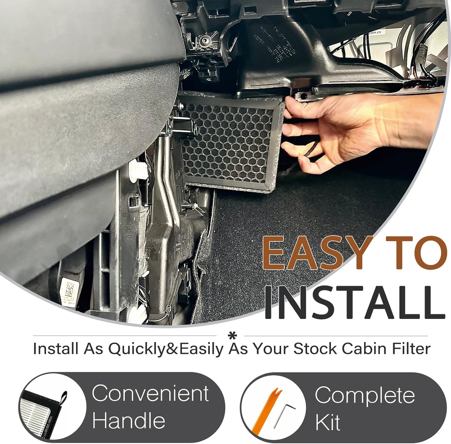 HEPA Cabin Air Filter for Tesla Model 3 Model Y (2016-2026) with Activated Carbon(2-pack) Dual layer Air Filter Replacement