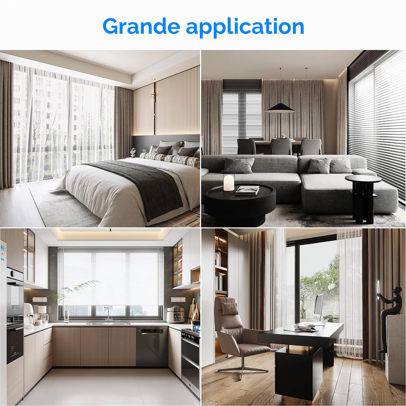 Maxcio Interrupteur Connecté WiFi Volet Roulant HomeKit Alexa [Fil Neutre] | Interrupteur Intelligent Pour Rideau Compatible Google Home, Calibrage En Un Clic & Contrôle De Pourcentage, Minuterie 2er