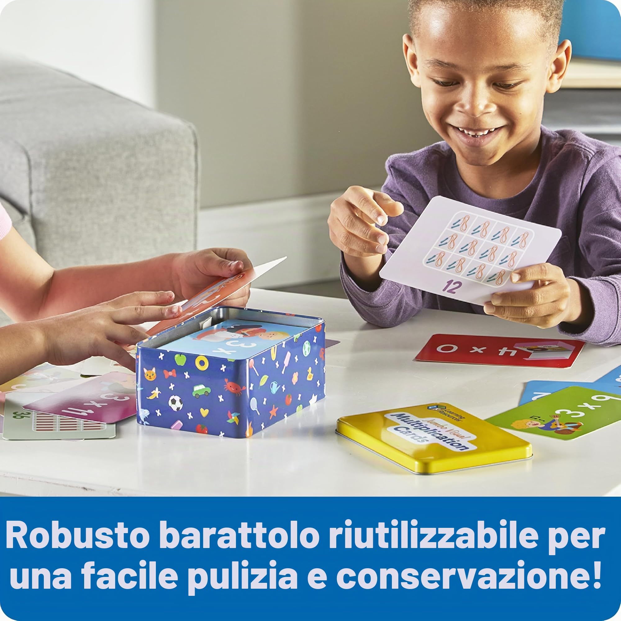 Learning Resources Carte Jumbo per Moltiplicazioni Visive, età 7+