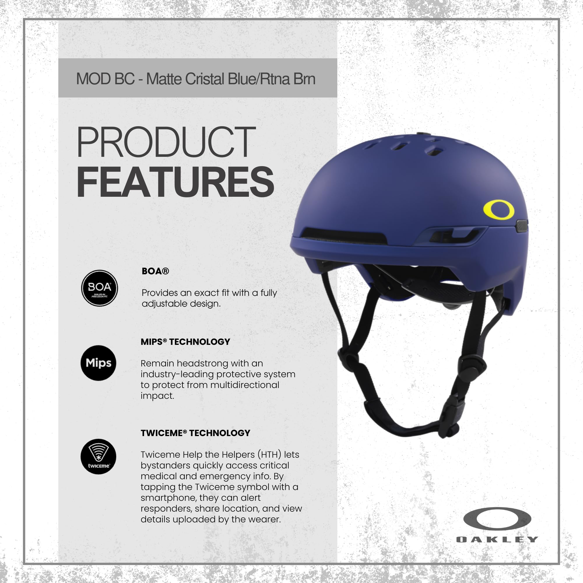 Amazon.com: Oakley MOD BC Ski Backcountry Helmet for Men for Women