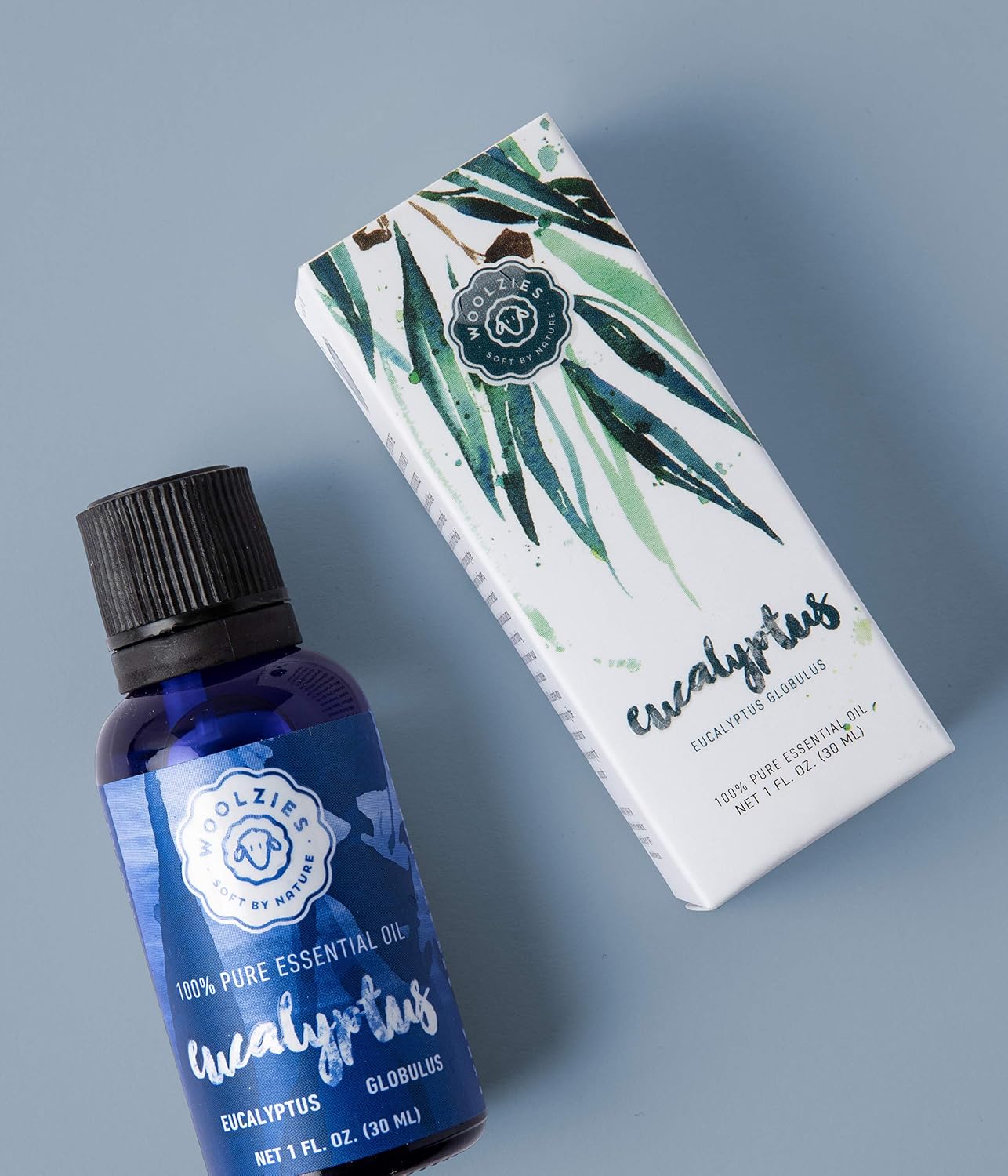 Woolzies 100% Pure Eucalyptus Essential Oil 1 Oz | Relaxing, Clarifying, Clear Breathing, Undiluted Therapeutic Grade | For Diffusion, Internal and Topical Use