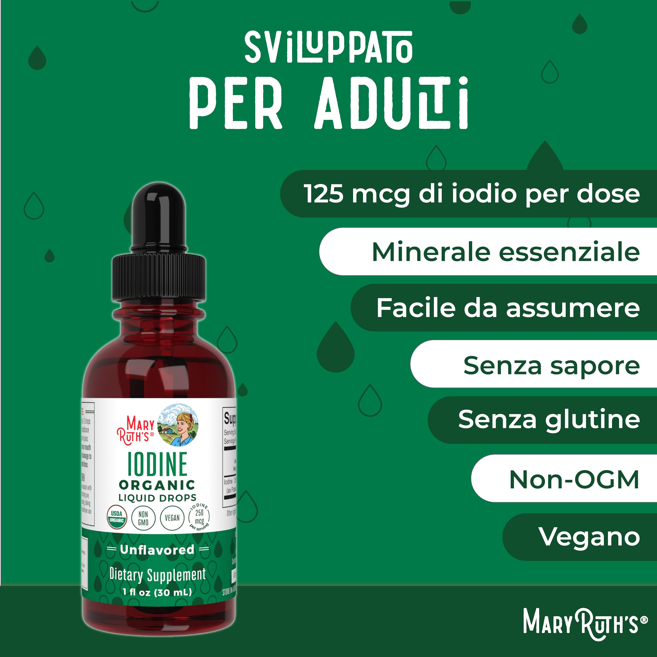MaryRuth Organics Organic Iodine Liquid Drops - 30 ml