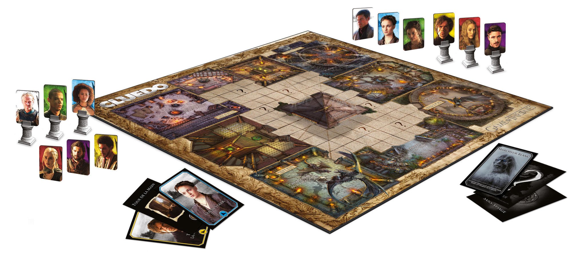 Winning Moves - Cluedo Game of Thrones - Jeu de société - Jeu de Plateau - A partir de 18 ans - 2 à 6 joueurs - Version Française
