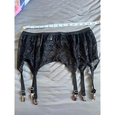 black garter belt plus size Amazon.com: ohyeah Lace Garter Belt Plus Size Mesh Suspender Black Garter  Belts for Thigh Highs Stockings 4 Vintage Straps Clips Valentine Garter  Lingerie : Clothing, Shoes & Jewelry