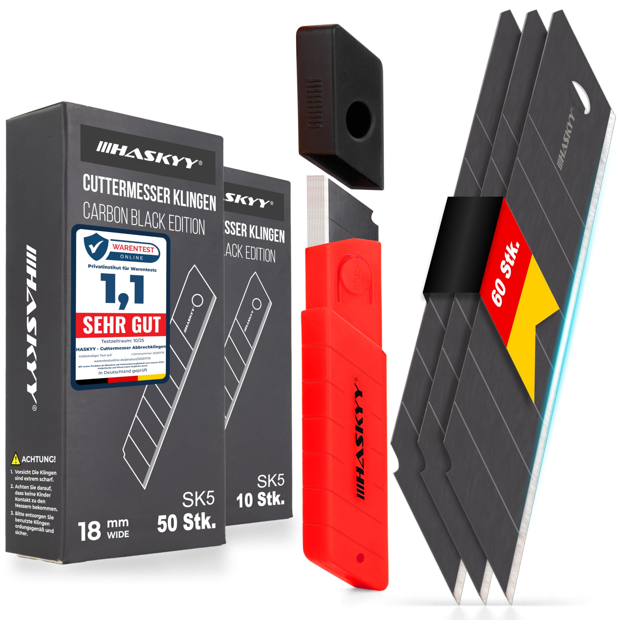 HASKYY Klingen für Cuttermesser AUSWAHL Sets