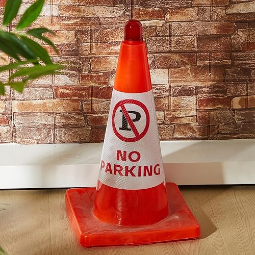 Miniatura 7 de VIHOSE 4 piezas de luces LED para conos de tráfico, cono intermitente de tráfico con 3 modos de parpadeo, luz de advertencia LED para conos