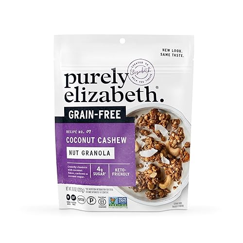 Granola sin granos y gluten, 0.5 libras de Purely Elizabeth